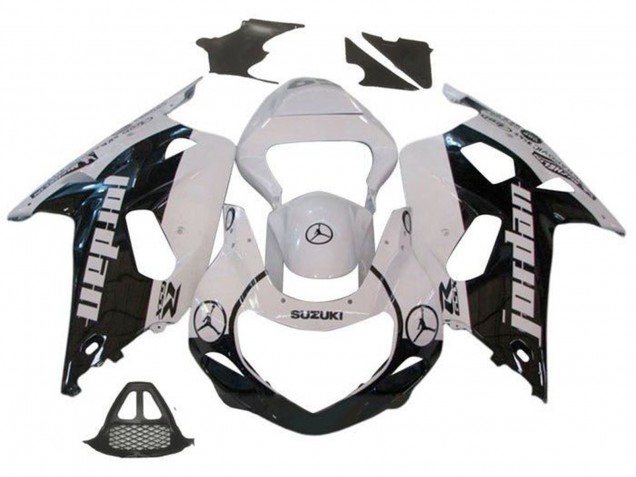 Preisgünstige Suzuki GSXR1000 Motorrad Verkleidung 2000-2002 - Weiss Schwarz Jordan