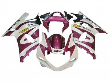 Preisgünstige Suzuki GSXR1000 Motorrad Verkleidung 2000-2002 - Weiss Lila Gelb