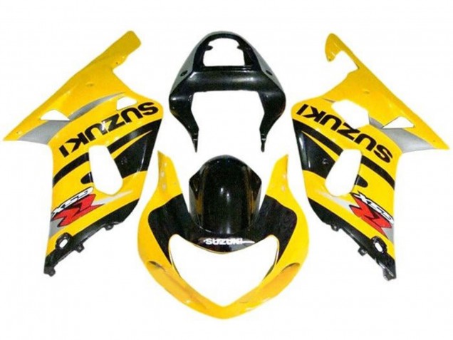 Preisgünstige Suzuki GSXR1000 Motorrad Verkleidung 2000-2002 - Gelb Grau Schwarz