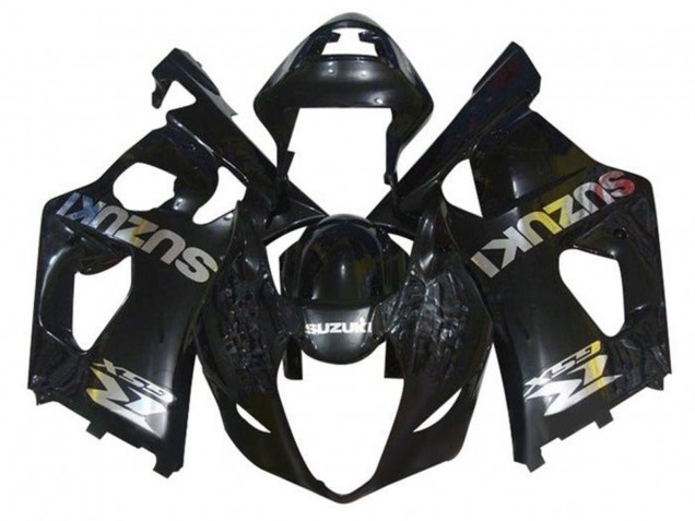 Preisgünstige Suzuki GSXR 1000 Motorrad Verkleidung 2003-2004 - Glanzendes Schwarz Chrome