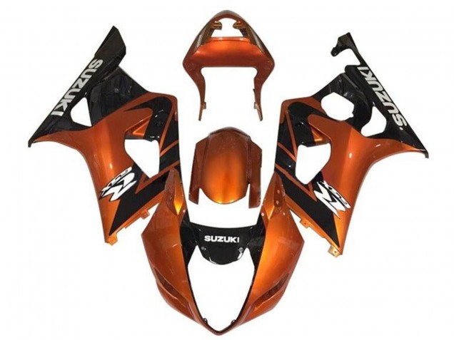Preisgünstige Suzuki GSXR 1000 Motorrad Verkleidung 2003-2004 - Orange Schwarz Weiss