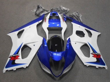 Preisgünstige Suzuki GSXR 1000 Motorrad Verkleidung 2003-2004 - Weiss Blau Schwarz Rot
