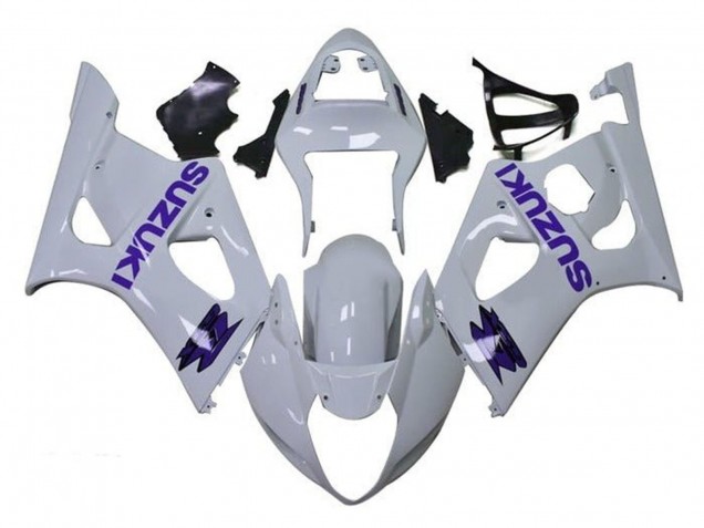 Preisgünstige Suzuki GSXR 1000 Motorrad Verkleidung 2003-2004 - Weiss Lila