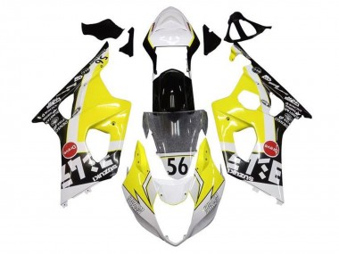 Preisgünstige Suzuki GSXR 1000 Motorrad Verkleidung 2003-2004 - Gelb Weiss Schwarz