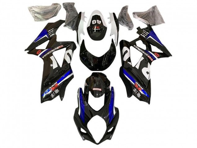 Preisgünstige Suzuki GSXR 1000 Motorrad Verkleidung 2005-2006 - Schwarz Blau Weiss Rot Yoshimura