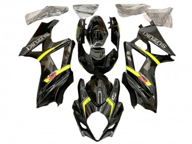 Preisgünstige Suzuki GSXR 1000 Motorrad Verkleidung 2005-2006 - Schwarz Gelb Grau