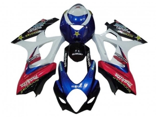 Preisgünstige Suzuki GSXR 1000 Motorrad Verkleidung 2005-2006 - Weiss Rot Blau Makita