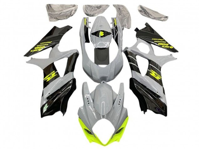 Preisgünstige Suzuki GSXR 1000 Motorrad Verkleidung 2005-2006 - Grau Schwarz Neon Gelb