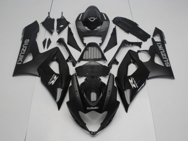 Preisgünstige Suzuki GSXR 1000 Motorrad Verkleidung 2005-2006 - Glanzendes Schwarz Matt Schwarz