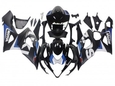 Preisgünstige Suzuki GSXR 1000 Motorrad Verkleidung 2005-2006 - Matt Schwarz Blau Weiss