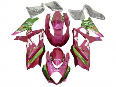 Preisgünstige Suzuki GSXR 1000 Motorrad Verkleidung 2005-2006 - Rosa Grun