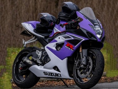 Preisgünstige Suzuki GSXR 1000 Motorrad Verkleidung 2005-2006 - Lila Weiss