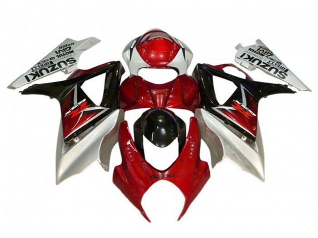 Preisgünstige Suzuki GSXR 1000 Motorrad Verkleidung 2005-2006 - Silber Rot Schwarz