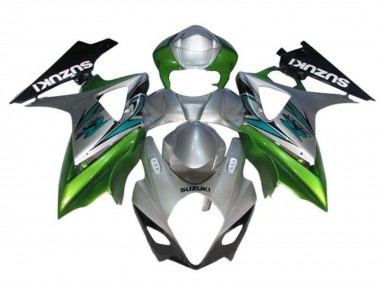 Preisgünstige Suzuki GSXR 1000 Motorrad Verkleidung 2005-2006 - Silber Grun Schwarz