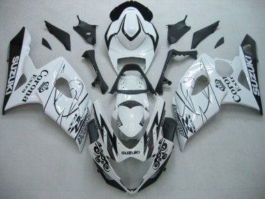 Preisgünstige Suzuki GSXR 1000 Motorrad Verkleidung 2005-2006 - Weiss Schwarz Alstare Corona