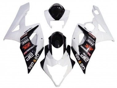 Preisgünstige Suzuki GSXR 1000 Motorrad Verkleidung 2005-2006 - Weiss Schwarz Brembo