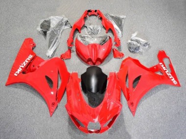 Preisgünstige Suzuki GSXR1000 Motorrad Verkleidung 2017-2024 - Rot Weiss Matt Schwarz