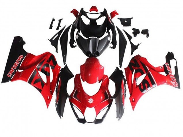 Preisgünstige Suzuki GSXR1000 Motorrad Verkleidung 2017-2024 - Rot Schwarz