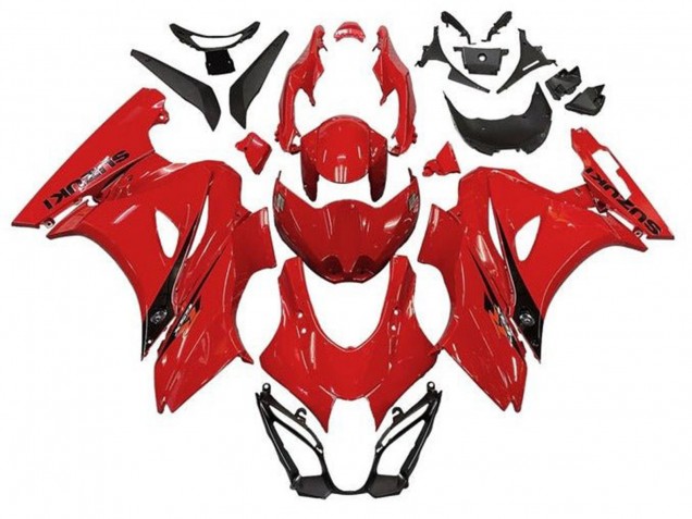 Preisgünstige Suzuki GSXR1000 Motorrad Verkleidung 2017-2024 - Rot Schwarz