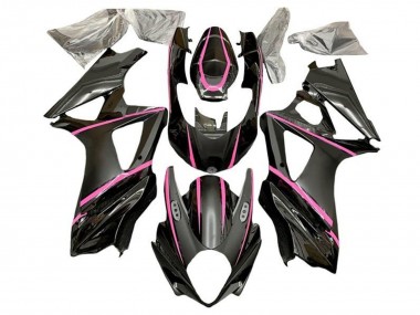 Preisgünstige Suzuki GSXR 1000 Motorrad Verkleidung 2007-2008 - Matt Schwarz Rosa