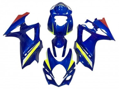 Preisgünstige Suzuki GSXR 1000 Motorrad Verkleidung 2007-2008 - Blau Gelb Rot