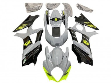 Preisgünstige Suzuki GSXR 1000 Motorrad Verkleidung 2007-2008 - Nardo Grau Neon Gelb Schwarz