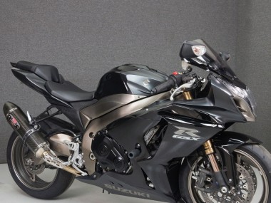 Preisgünstige Suzuki GSXR 1000 Motorrad Verkleidung 2009-2016 - Schwarz Matt Schwarz Matt Silber
