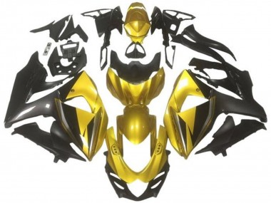 Preisgünstige Suzuki GSXR 1000 Motorrad Verkleidung 2009-2016 - Gold Schwarz Dunkel Grau