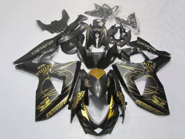 Preisgünstige Suzuki GSXR 1000 Motorrad Verkleidung 2009-2016 - Schwarzes Gold Tribal