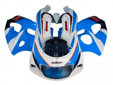Preisgünstige Suzuki GSXR 600 / GSXR 750 Motorrad Verkleidung 1996-2000 - Blau Weiss Rot