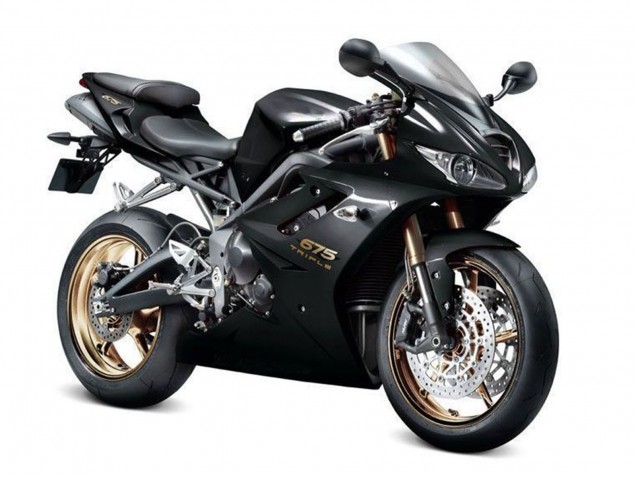 Preisgünstige Triumph Daytona 675 Triple Motorrad Verkleidung 2006-2008 - Glanzendes Schwarz
