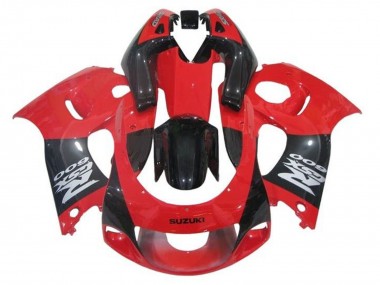 Preisgünstige Suzuki GSXR 600 / GSXR 750 Motorrad Verkleidung 1996-2000 - Rot Schwarz Grau