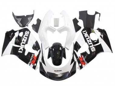 Preisgünstige Suzuki GSXR 600 / GSXR 750 Motorrad Verkleidung 1996-2000 - Weiss Schwarz Rot