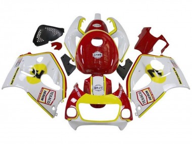 Preisgünstige Suzuki GSXR 600 / GSXR 750 Motorrad Verkleidung 1996-2000 - Weiss Rot Gelb Texaco