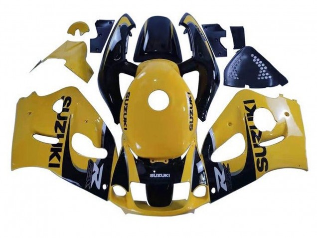 Preisgünstige Suzuki GSXR 600 / GSXR 750 Motorrad Verkleidung 1996-2000 - Gelb Schwarz