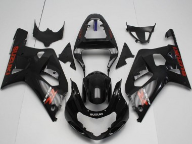 Preisgünstige Suzuki GSXR 600 / GSXR 750 Motorrad Verkleidung 2001-2003 - Glanzendes Schwarz Rot