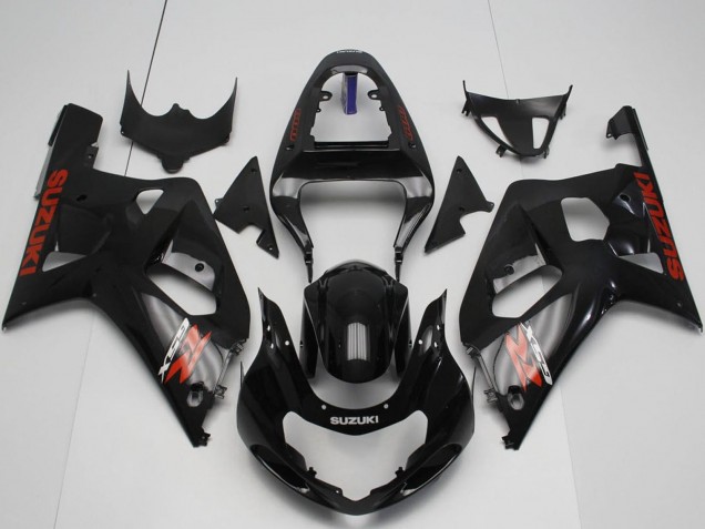 Preisgünstige Suzuki GSXR 600 / GSXR 750 Motorrad Verkleidung 2001-2003 - Glanzendes Schwarz Rot
