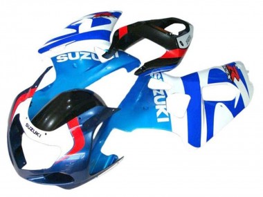 Preisgünstige Suzuki GSXR 600 / GSXR 750 Motorrad Verkleidung 2001-2003 - Weiss Blau Rot Schwarz