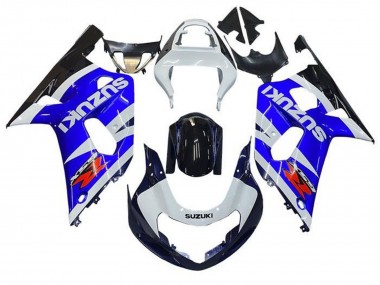 Preisgünstige Suzuki GSXR 600 / GSXR 750 Motorrad Verkleidung 2001-2003 - Weiss Blau Glanzendes Schwarz Rot
