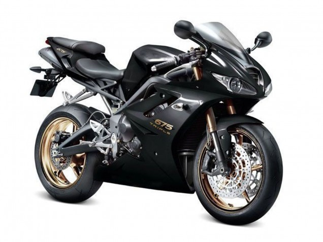 Preisgünstige Triumph Daytona 675 Triple Motorrad Verkleidung 2009-2012 - Glanzendes Schwarz