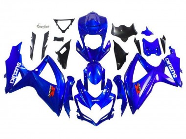 Preisgünstige Suzuki GSXR 600 / GSXR 750 Motorrad Verkleidung 2008-2010 - Blau Weiss Rot