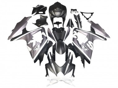 Preisgünstige Suzuki GSXR 600 / GSXR 750 Motorrad Verkleidung 2008-2010 - Silber Weiss Matt Schwarz