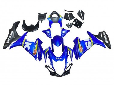 Preisgünstige Suzuki GSXR 600 / GSXR 750 Motorrad Verkleidung 2011-2024 - Weiss Blau Gelb Schwarz