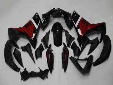 Preisgünstige Yamaha FZ6R Motorrad Verkleidung 2009-2015 - Schwarz Rot Weiss