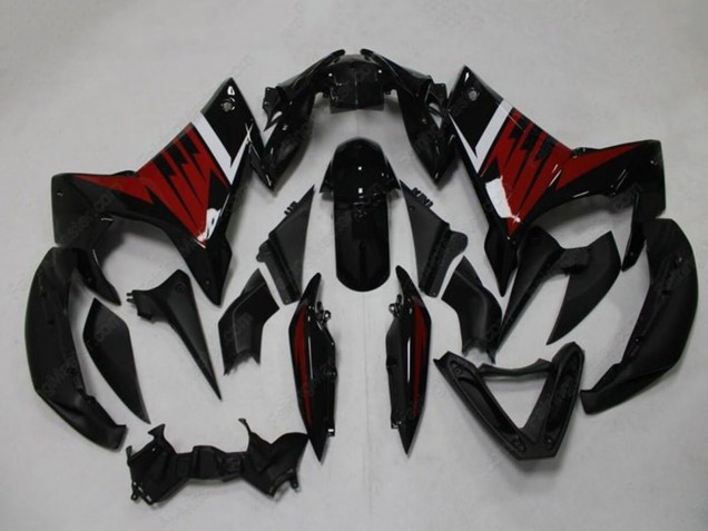 Preisgünstige Yamaha FZ6R Motorrad Verkleidung 2009-2015 - Schwarz Rot Weiss