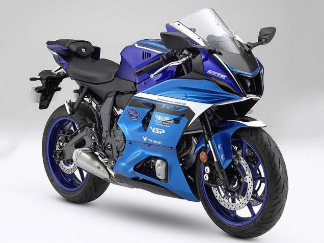 Preisgünstige Yamaha YZF R7 Motorrad Verkleidung 2021-2024 - Matt Blau Matt Hellblau