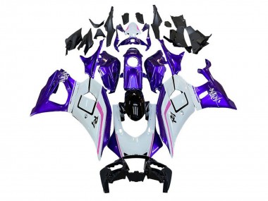 Preisgünstige Yamaha YZF R7 Motorrad Verkleidung 2021-2024 - Weiss Lila Rosa