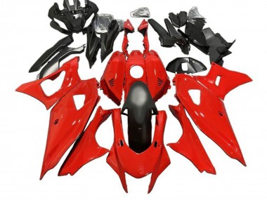 Preisgünstige Yamaha YZF R7 Motorrad Verkleidung 2021-2024 - Rot Matt Schwarz