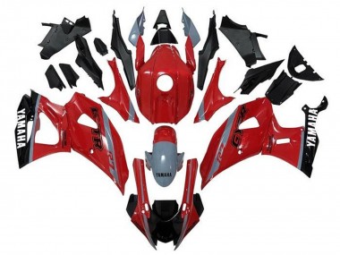 Preisgünstige Yamaha YZF R7 Motorrad Verkleidung 2021-2024 - Rot Grau Schwarz Weiss