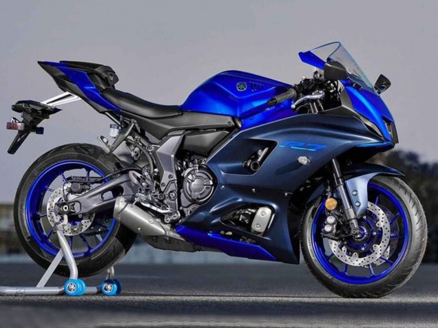 Preisgünstige Yamaha YZF R7 Motorrad Verkleidung 2021-2024 - Blau Matt Blau